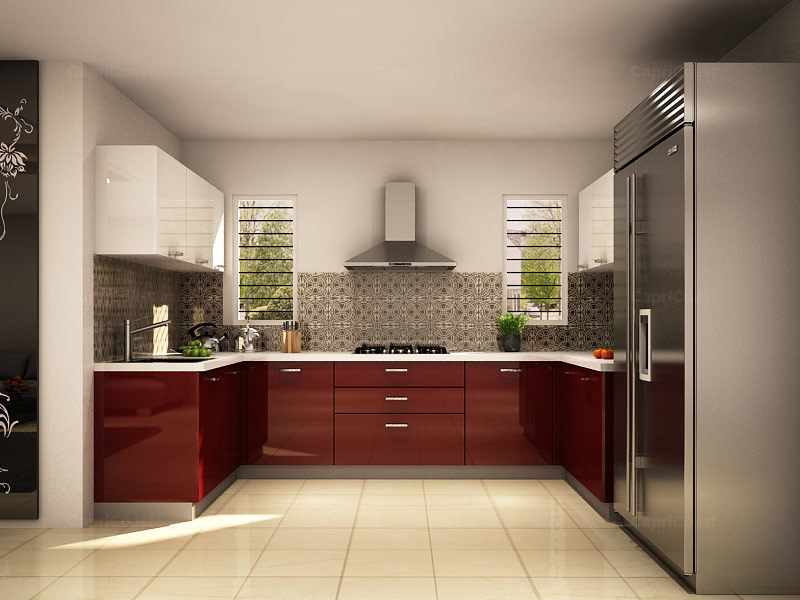 Cactus U-Shaped Modular Kitchen